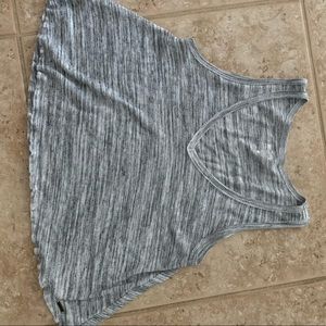 grey hollister vneck flowy tank